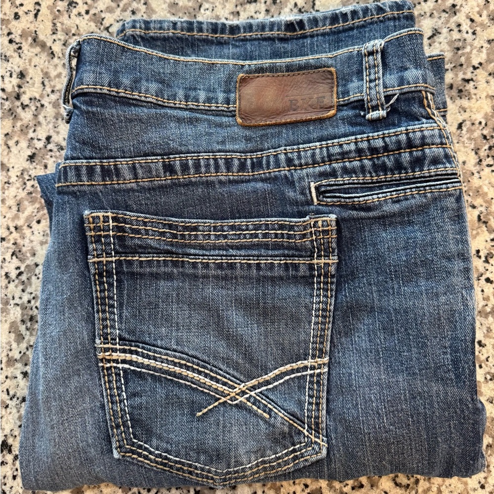 BKE Men’s Seth Straight Stretch Jean Size:42x32